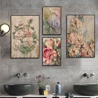 flower classic vintage posters for living room bar decoration posters wall stickers