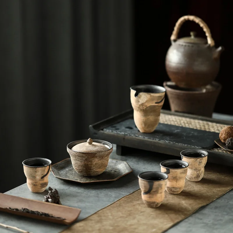 

Набор керамической тыквы Цзиндэчжэнь, фарфоровый семейный набор, керамические работы Fu Lu, подарочный набор из шести предметов