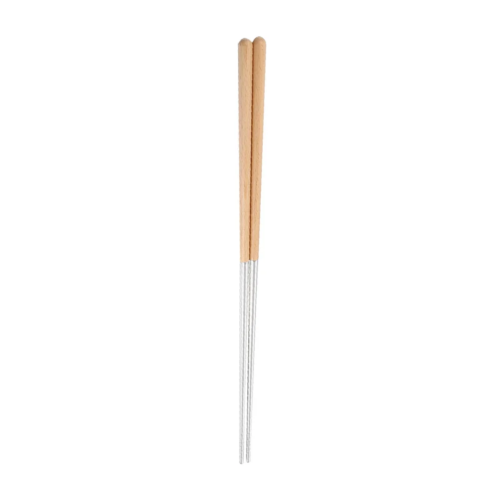 

Chopstickschopstick Cooking Frying Wooden Tableware Chinese Stainless Steel Reusable Japanese Pot Hot Lengthened Restaurant