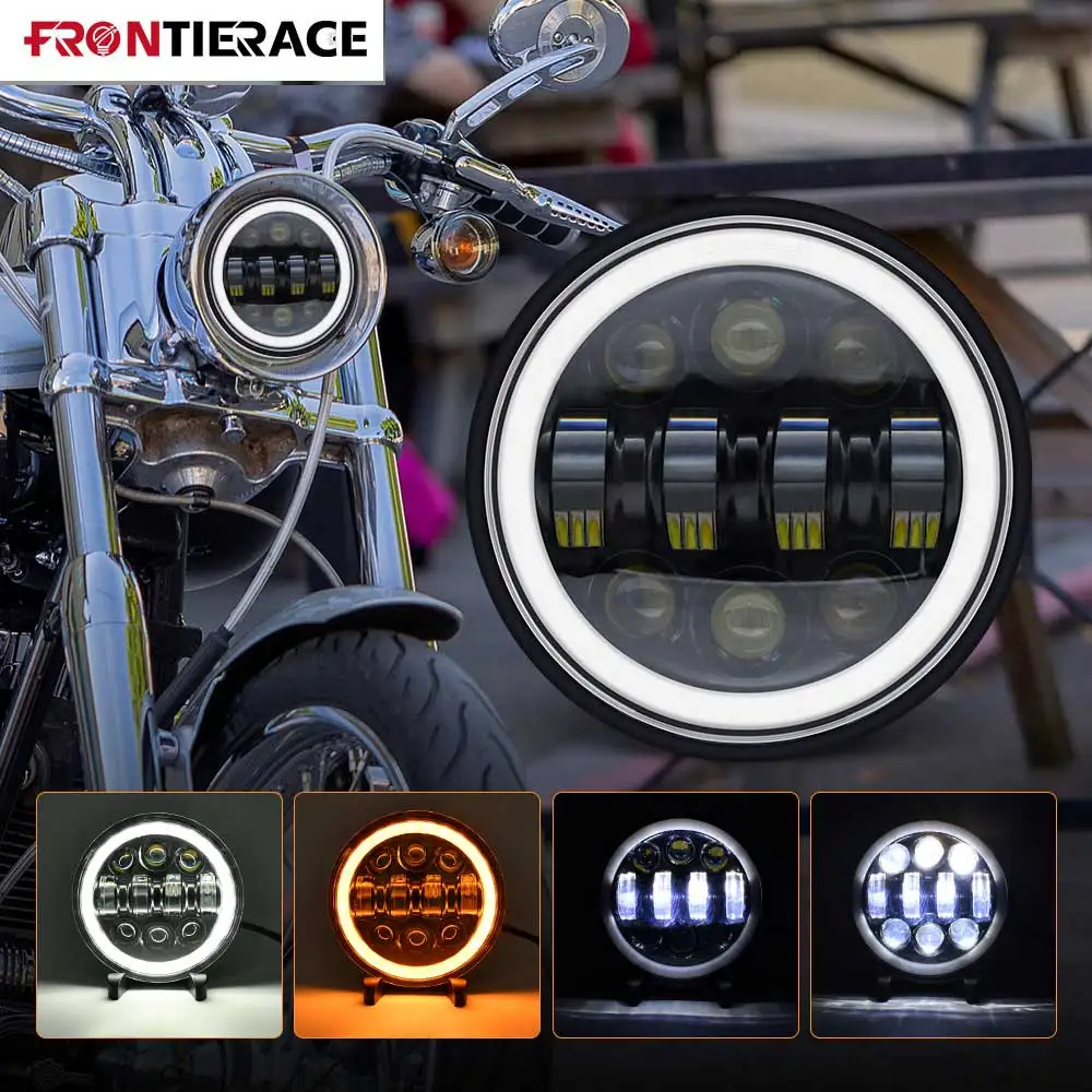 

universal 5.75inch motorcycle headlight led 200W 6000k Additional lighthouse Jeep motorcycle for Hyundai Kona headlamp