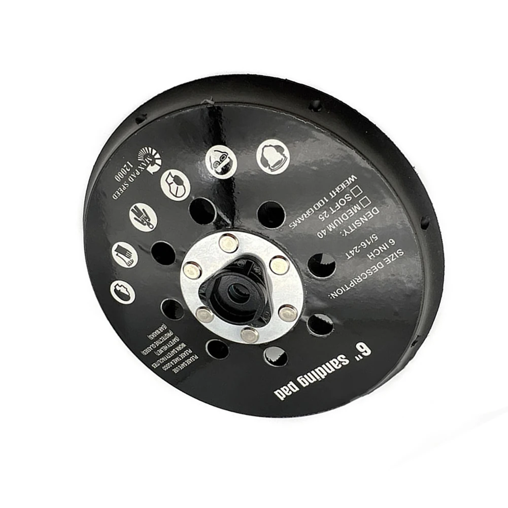 6-дюймовая шлифовальная подушечка с 17 отверстиями и резьбовой опорной пластиной