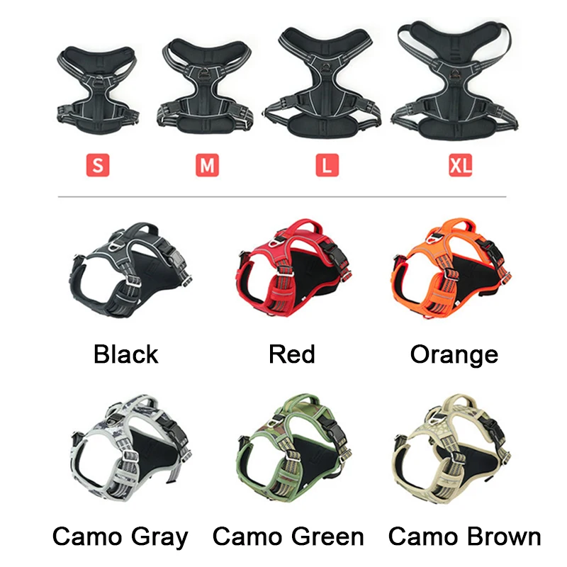 Светоотражающая шлейка для собак жилет без вытягивания поводок прогулок 1000D