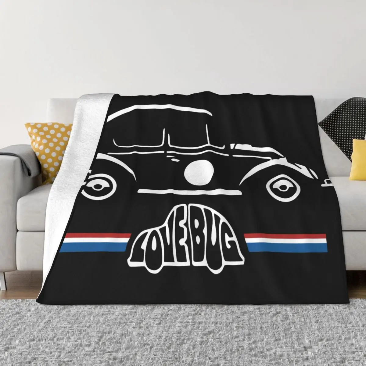 Автомобильное одеяло Vw Beetle Lovebug покрывало на кровать для путешествий кровати