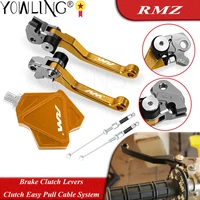 dirt bike brake clutch levers stunt clutch easy pull cable system set for suzuki rmz250 2007 2016 rmz450 2005 2018 rmz 250 450