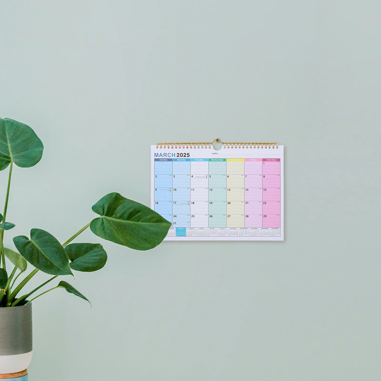 Настенный календарь на 2024-2025 годы холодильник канцелярские товары складной