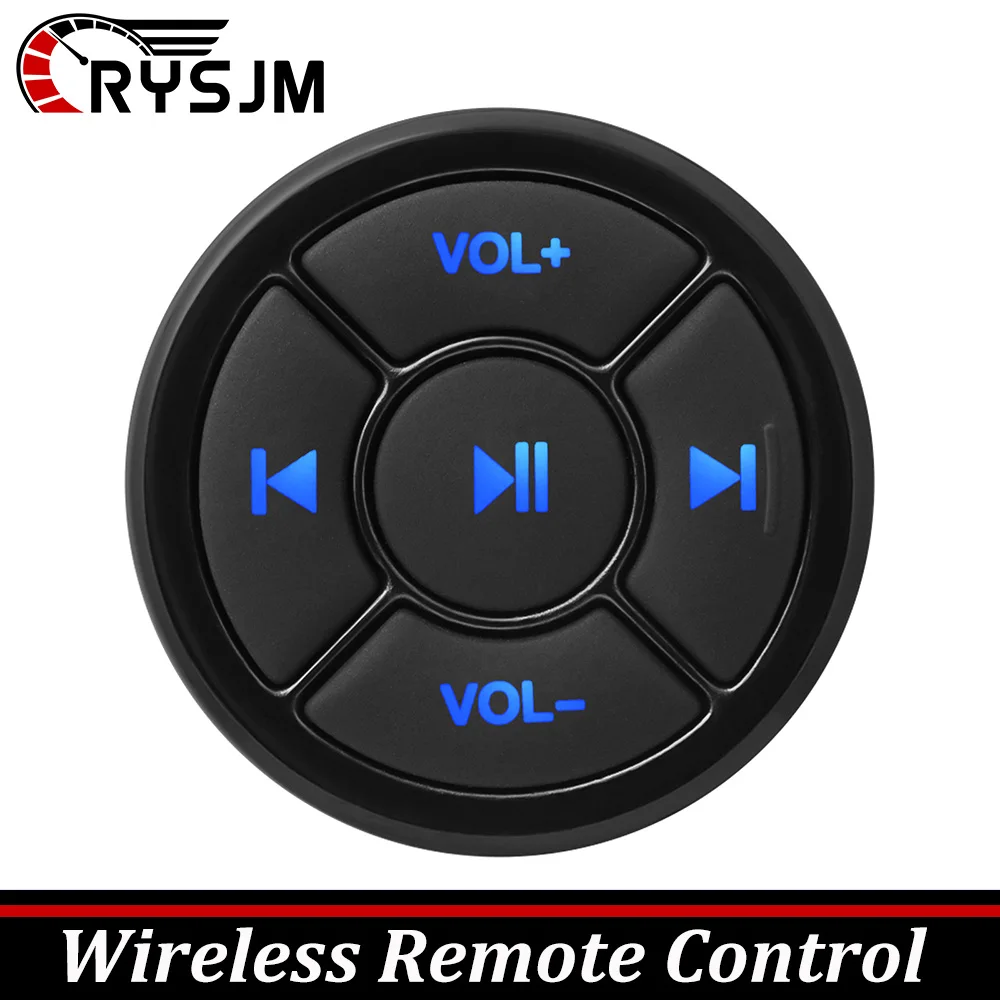 

Беспроводная Bluetooth-кнопка Управления Музыкой На Руле Для Автомобиля, Мотоцикла, Велосипеда, Совместимая С iOS И Android
