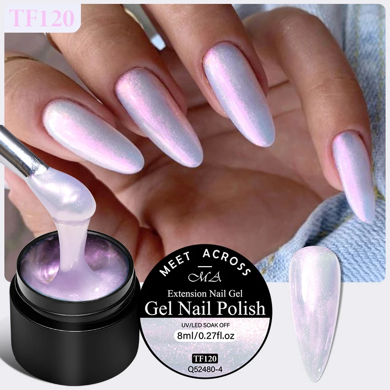 Фото 8 мл Aurora Extension Gel Nail Polish Синий Розовый Фиолетовый Акриловый Камуфляжный Жесткий Гель Полуперманентный УФ-гель Для Наращивания Ногтей DIY №2