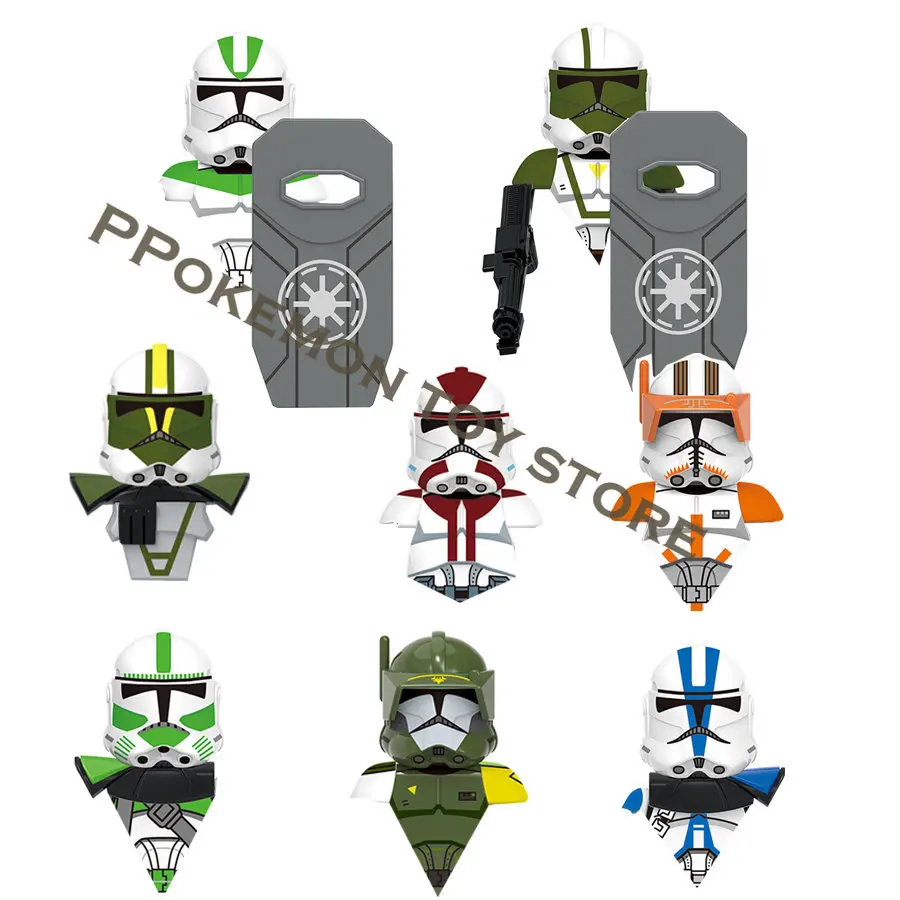 

Disney Clone War Doom Trooper Commander Cody 442nd Clone Appo Doom ARC Anaexs Trooper Model Building Blocks Minifigure Toys Gift