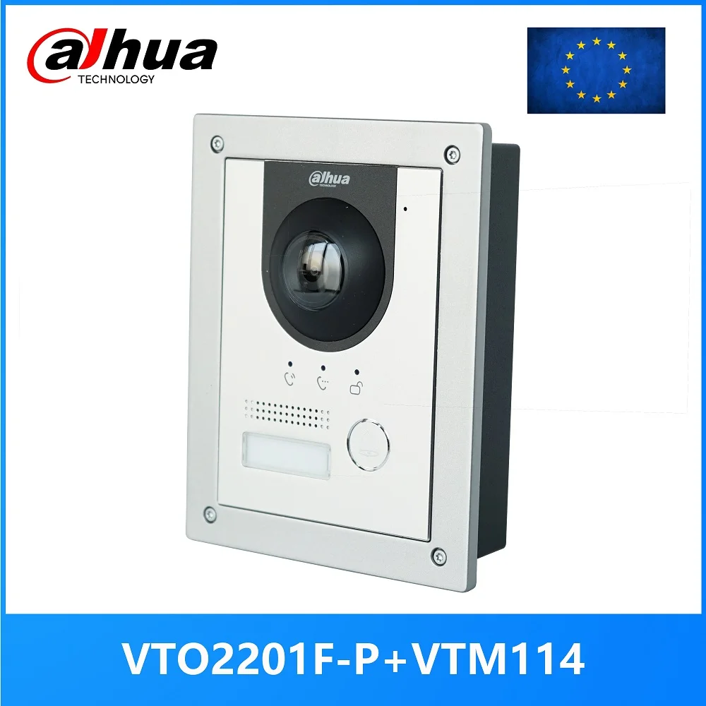 Dahua, многоязычный светодиодный дверной звонок для виллы, PoE(802.3af), IP, дверной звонок, дверной звонок, IP-видеодомофон, звонок на телефон, приложение