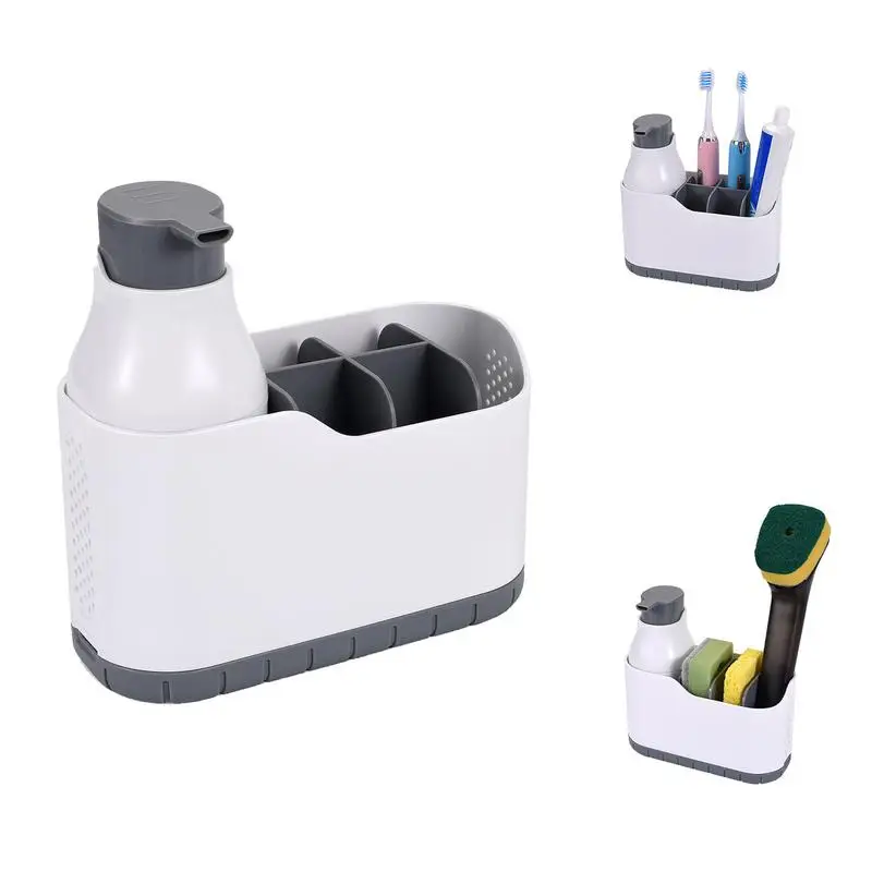 

Bathroom Divided Storage Containers Storage Box With A Toothbrush Toothpaste Comb Shaver Bathroom Organizer For Extra Supplies