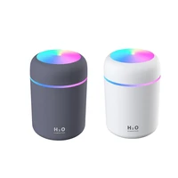 2 pcs 300ml usb air humidifier aroma essential oil diffuser with romantic lamp mist maker humidifiers white gray