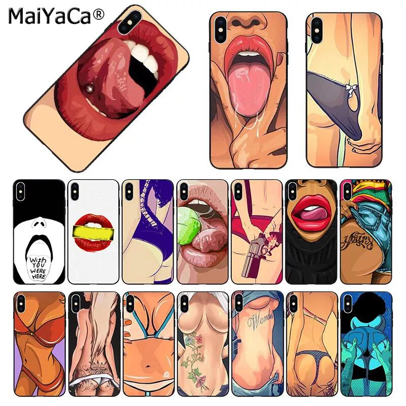 MaiYaCa сексуальная леди красные губы горячая девушка чехол для телефона iphone 13 12pro max