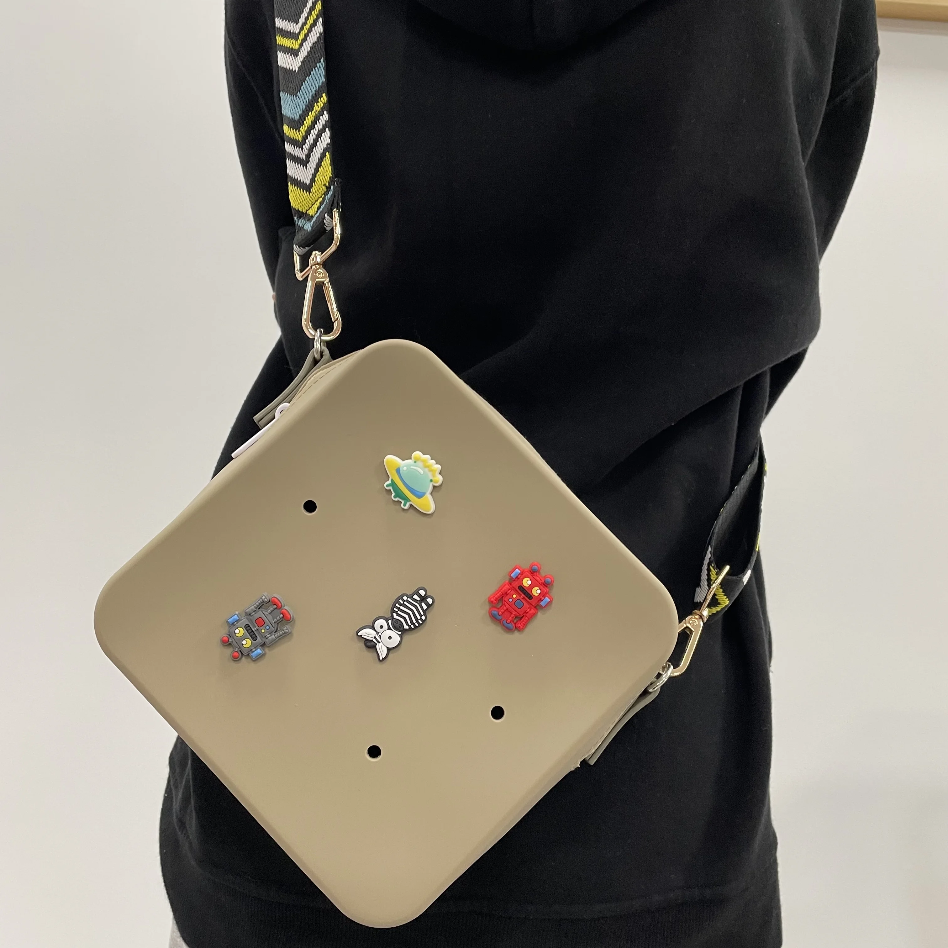 

Cute square Purse for Women Crossbody Bag Girls Novelty Purse Cartoon Silicone Shoulder Bag 2023