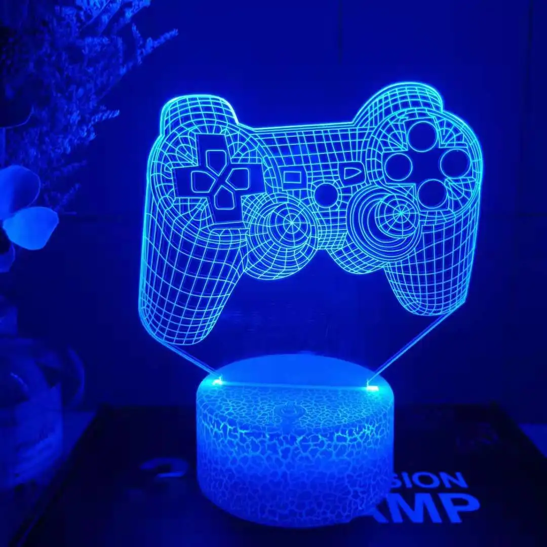 

3D Night Light Lamp Gaming Room Desk Setup Decor table Game Console Icon Logo Sensor Light Kids Child Bedside Gift Birthday Xmas