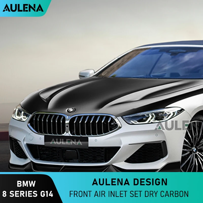 

Aulena Dry Carbon Body Kit Hood Front Engine Hood Air Vent Cover Trim Performance Dry Carbon For Bmw 8 Series(G14 G15 G16)