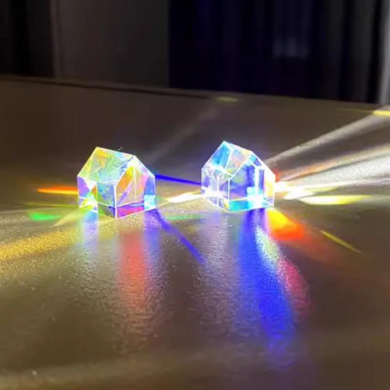 

K9 Optical Glass Aurora Cabin Light Cube Prism Home Decor Creative Birthday Gift 2pcs