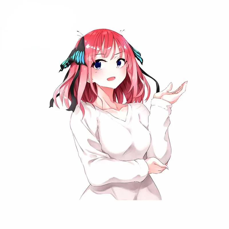 

13/17 cm Waterproof Nino The Quintessential Quintuplets Car Sticker Anime Personality Decoration Vinyl Decal k54