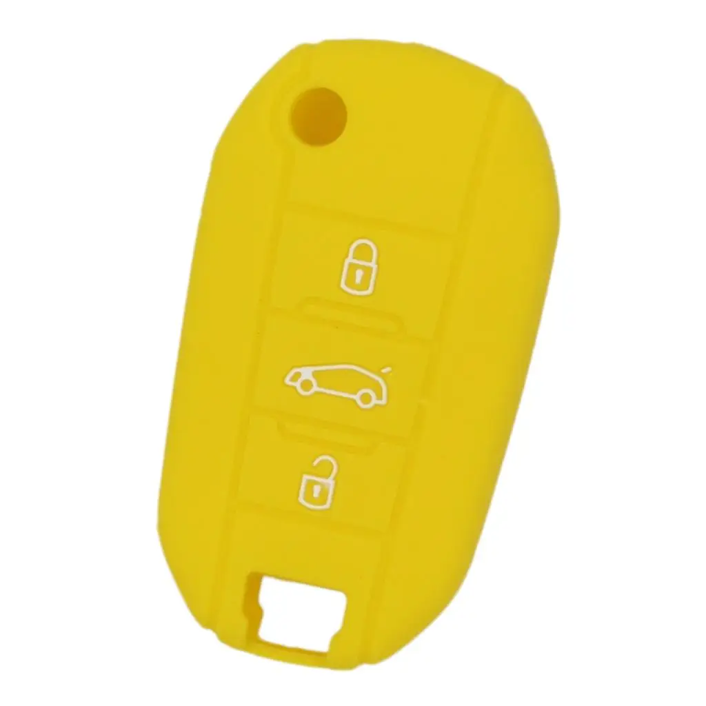 

3 Buttons Silicone Car Holder Entry Folding Shell Remote Protective Case