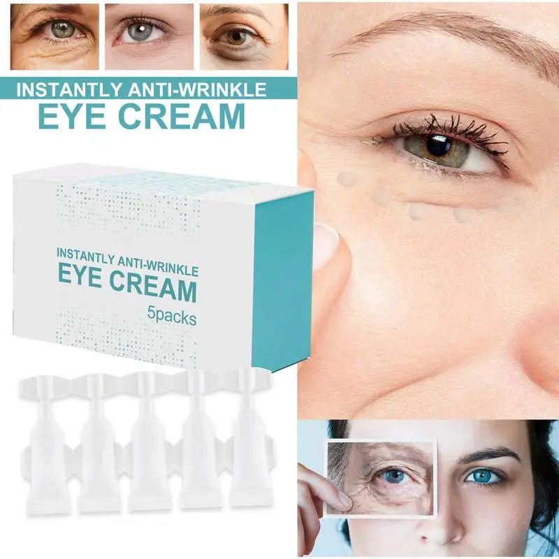 

Instantly Eye Cream 5pcs Dark Circle Serum Anti Wrinkle Hyaluronic Acid Reduce Bags Fine Line Puffiness Tighten Facelift Essence