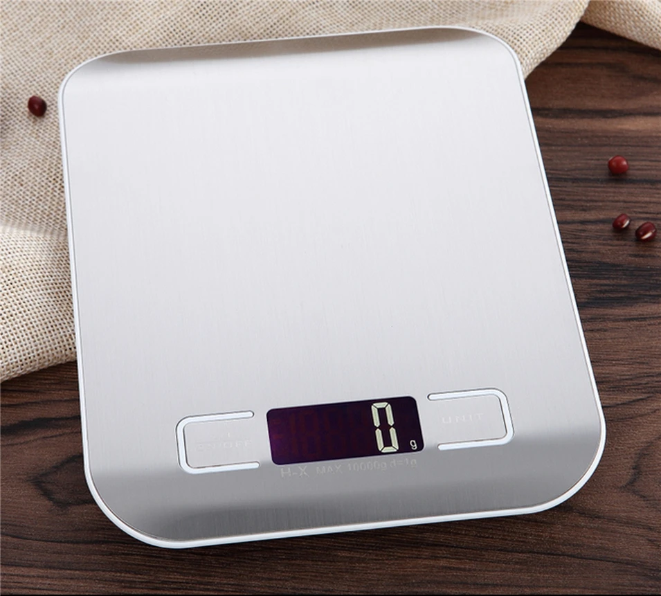 

NEW 5000g 5KGg/1g Precise Digital Kitchen Scale LED Display Electronic Weight Scales Stainless Steel Food Cooking Libra