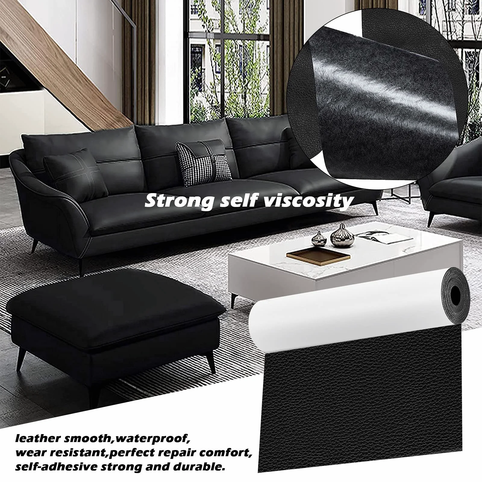 50X138CM DIY Self Adhesive Leather Self-Adhesive Fix Patch Sofa Repair Subsidies PU Fabric Stickers Patches 20X30cm |