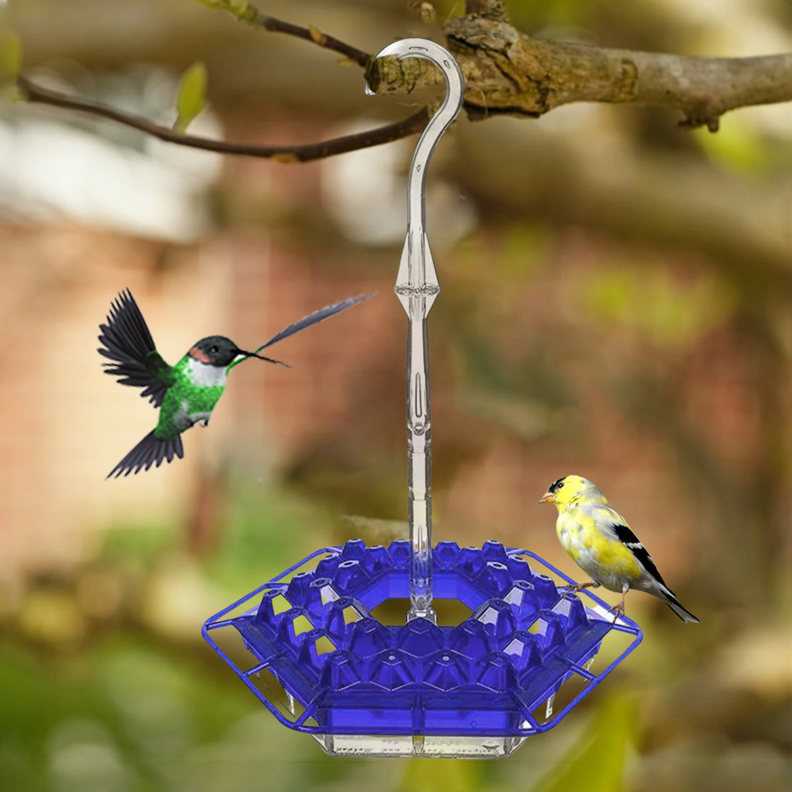 Пластиковая s-образная бутылочка для воды с крючком |