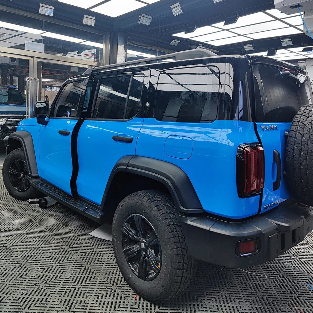 1 52*17 м (4 9 фута * 56 футов) супер глянцевый кристалл SKy Blue автомобильная пленка
