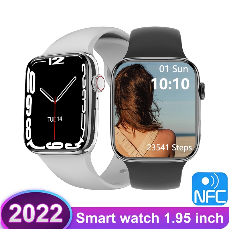 

Смарт-часы из нержавеющей стали, 1,95 дюйма, с NFC