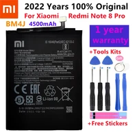 100  Original 4500mAh BM4J Battery For Xiaomi Redmi Note Pro Note8 Pro Genuine Replacement Phone Battery  Gift Tools  Stickers
