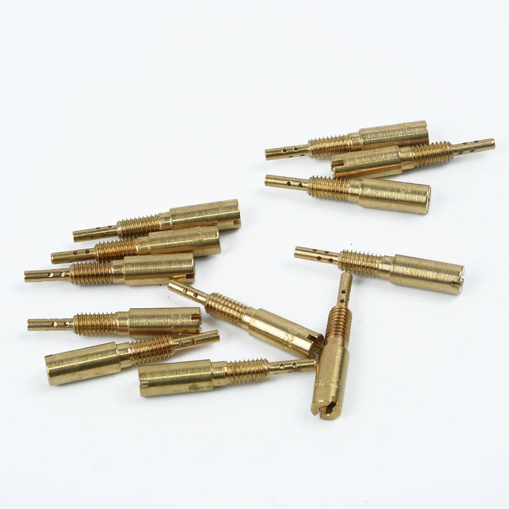 

For Mikuni Carb VM28/486 Pilot Jets HSR42 12Pcs Golden 10-37.5 Sub-injectors For Mikuni HS40 Durable Practical Parts