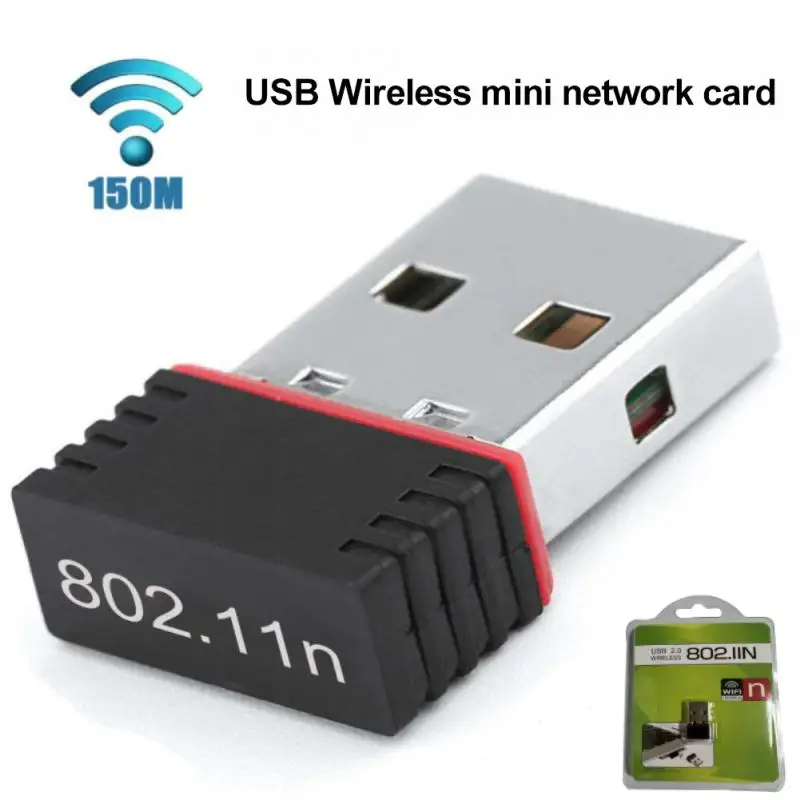 

Portable Usb Wifi Dongle For Traveling Network Card 802.11 B/g/n For Laptop PC 150 Mbps Usb2.0 Receiver Wireless Network Adapter