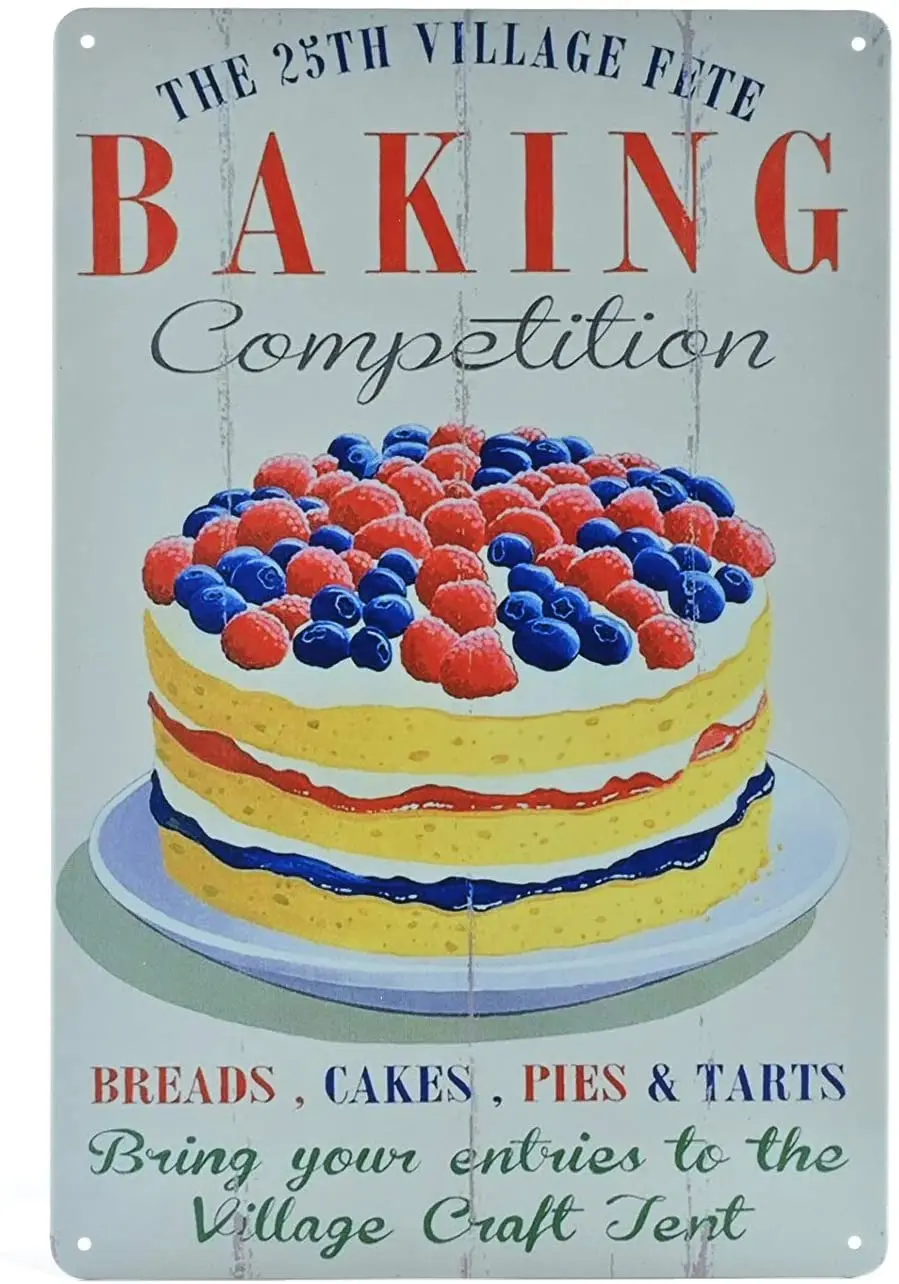 

New Retro Metal Tin Signboard Fast Food Restaurant Decoration Wall Decoration Printing Cake Shop Shop Cafe Home Decoration