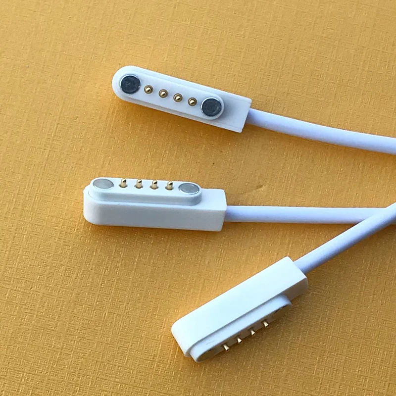 1x Smart Watch Bracelet Charging Cable 4 Pin Needle Suction Wire 7.62 Needle Distance Magnetic Suction Needle Charging Cable