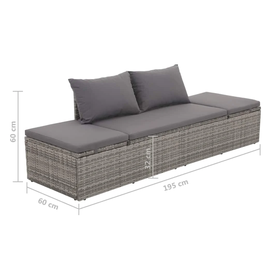

Outdoor Patio Bed Lounger Pool Lounge Chair Furniture Seating