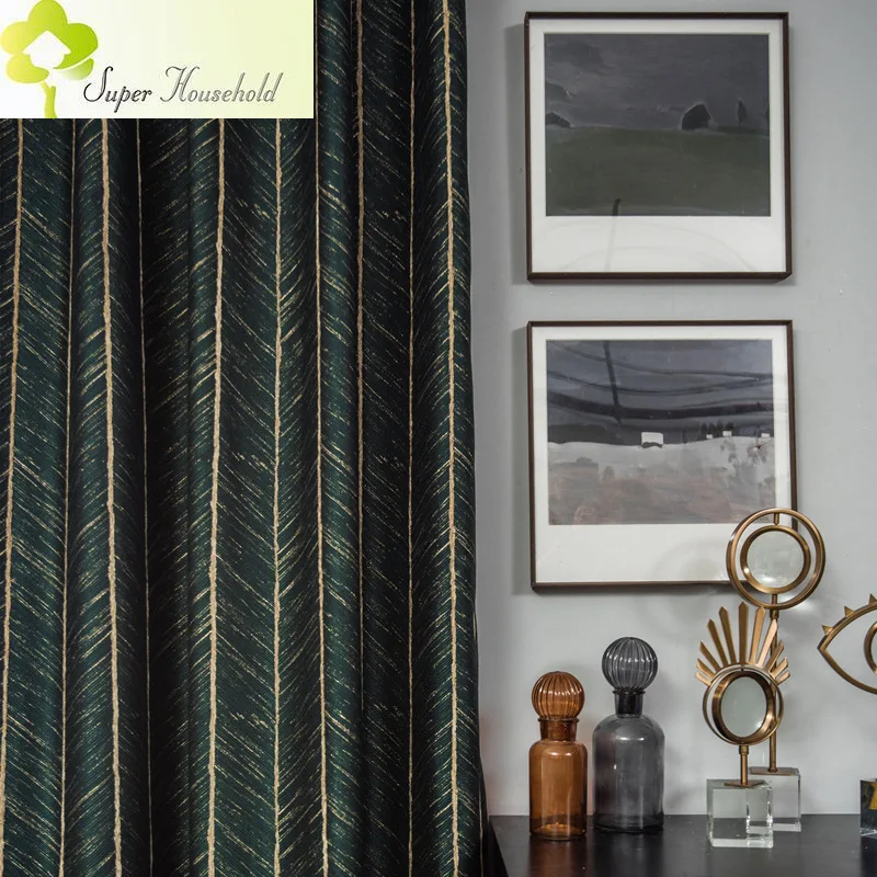 

Роскошные золотые шелка с узором «елочка» из жаккардовой ткани, шторы для Гостиная плотные шторы для спальни Кухня ткань окна и двери