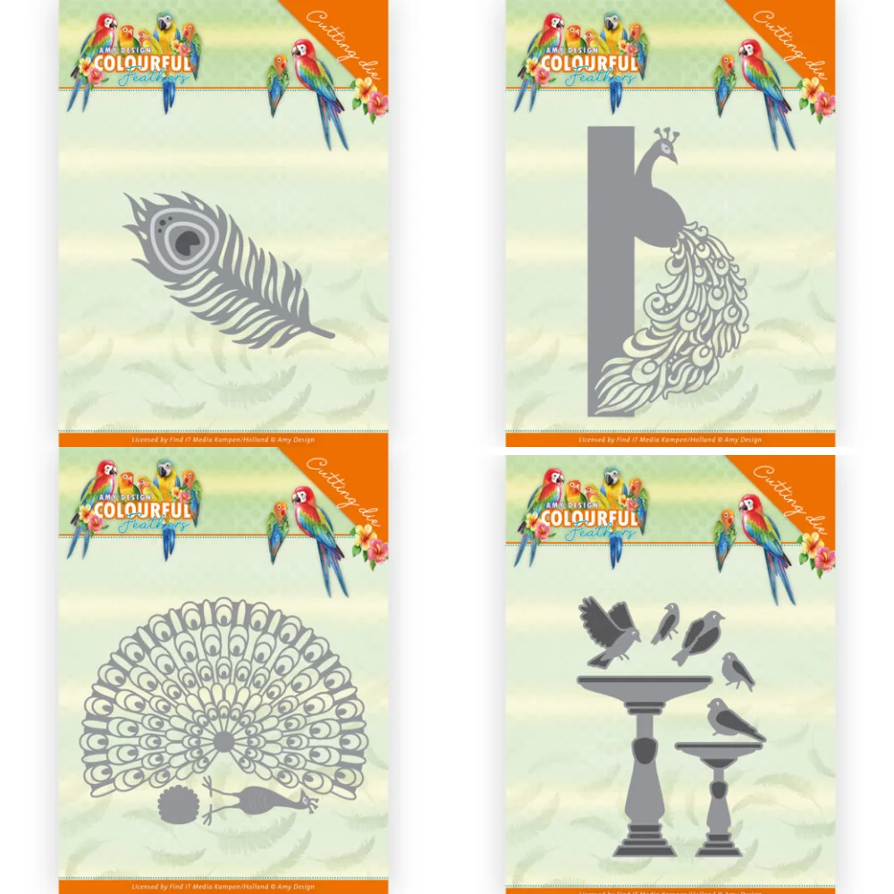 

Jan 2022 KeepArts Metal Cutting Dies With Colourful Feathers Scrapbooking Photo Album Decorative Embossing PaperCard Crafts Die