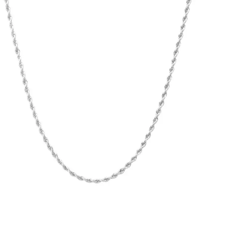 

NEW 925 Sterling Silver 1.2mm Rope Chain Necklace 16” to 30” with Lobster Clasp for Women Girls Unisex