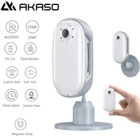 akaso wifi keychain body action camera 4k 30fps 20mp sport cameras mini camcorders webcam hands free law enforcement recorder