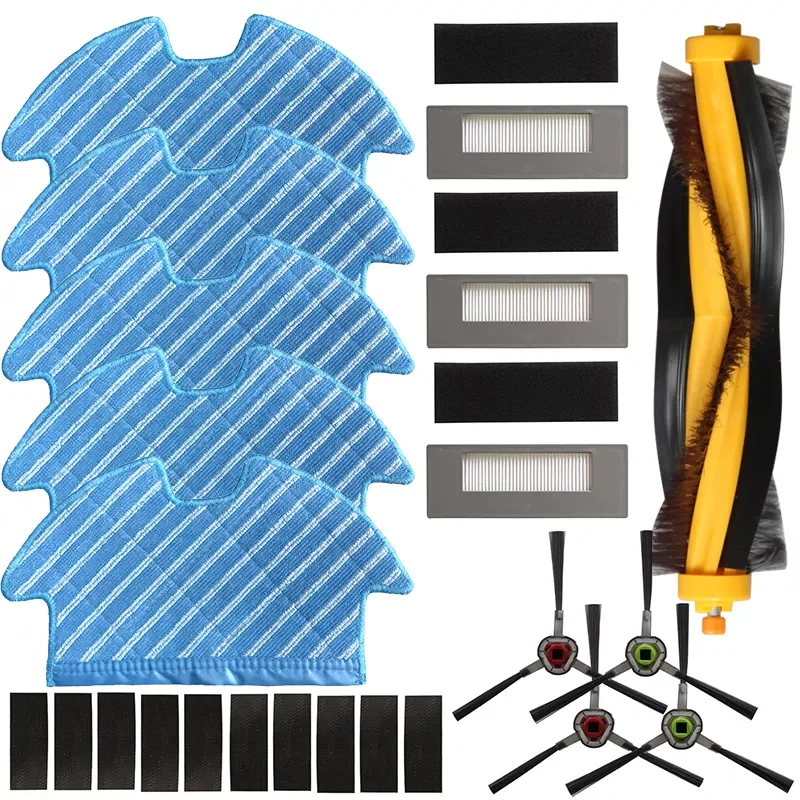 

NEW Vacuum Main Side Brush Filter Kit For Ecovacs Deebot Ozmo 900 DN5G Vac Cleaner Parts Household Cleaning Supplies