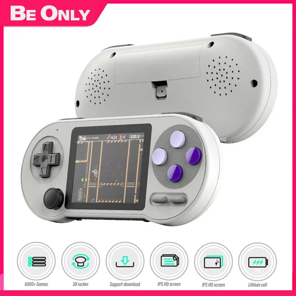 

With Rocker Video Player Mini Handheld Double-rocker Type-c Charging Built-in 6000 Games Game Player Portable Game Console Hd