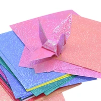 50pcsset square origami paper single side shining folding solid color papers kids handmade diy scrapbooking craft supplies