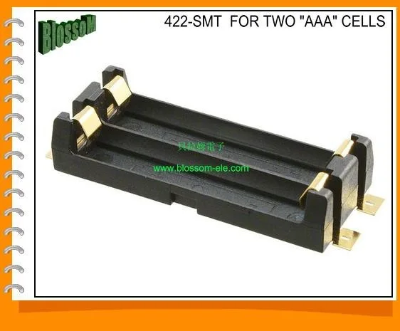 Золоченная пленка AAA 2 ячейки позолоченная батарея 422-SMT SMD патч-сиденье 10440 слота
