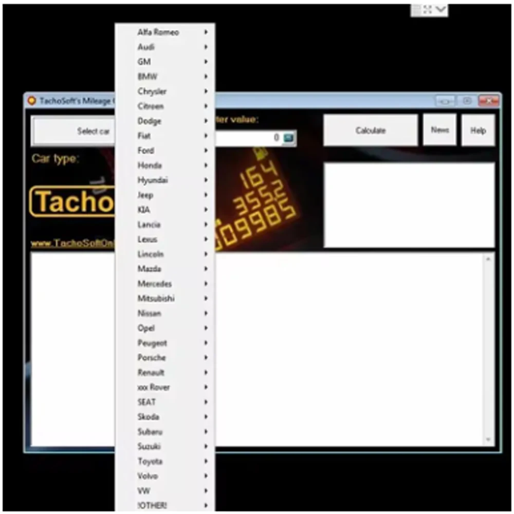 Фото 2025 горячий! Калькулятор пробега TachoSoft Программное обеспечение для расчета счетчика 23,1 V23.1 с лицензией Цифровые калькуляторы одометра №4