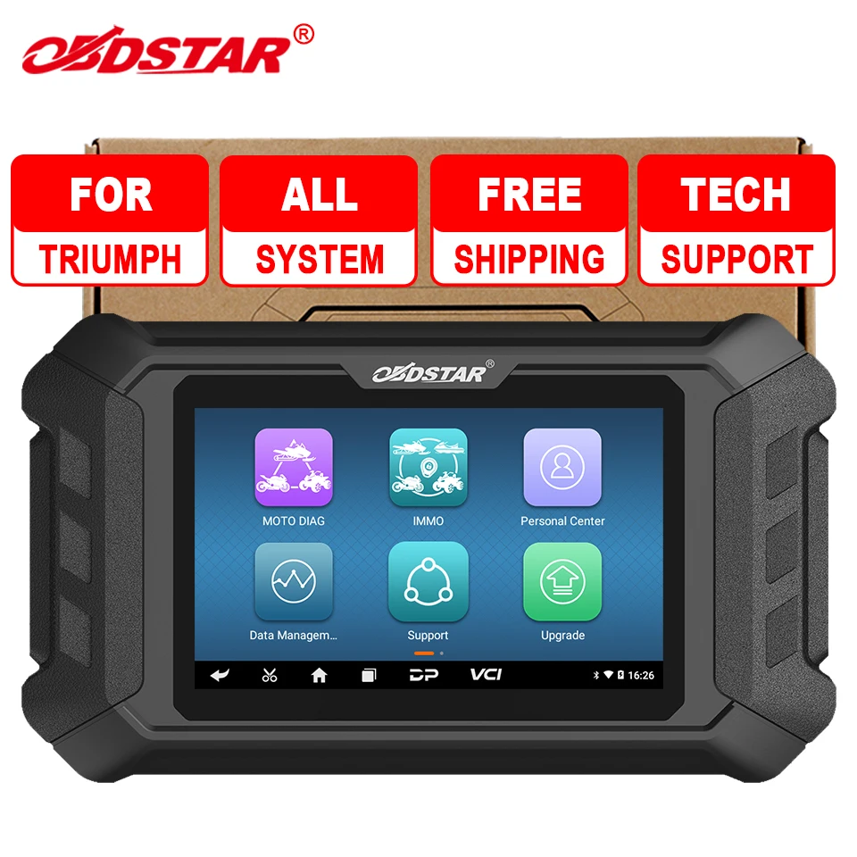 

OBDSTAR ISCAN Motorcycle Scanner Tool Diagnostic Plastic Metal Black With Rich Original Stock One Year Free Update