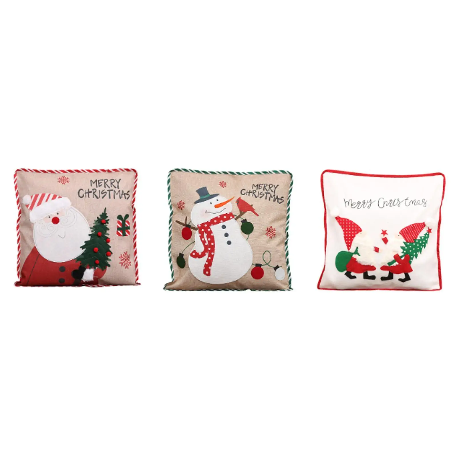 Рождественская наволочка мягкая на молнии современная 46x46 см для дивана