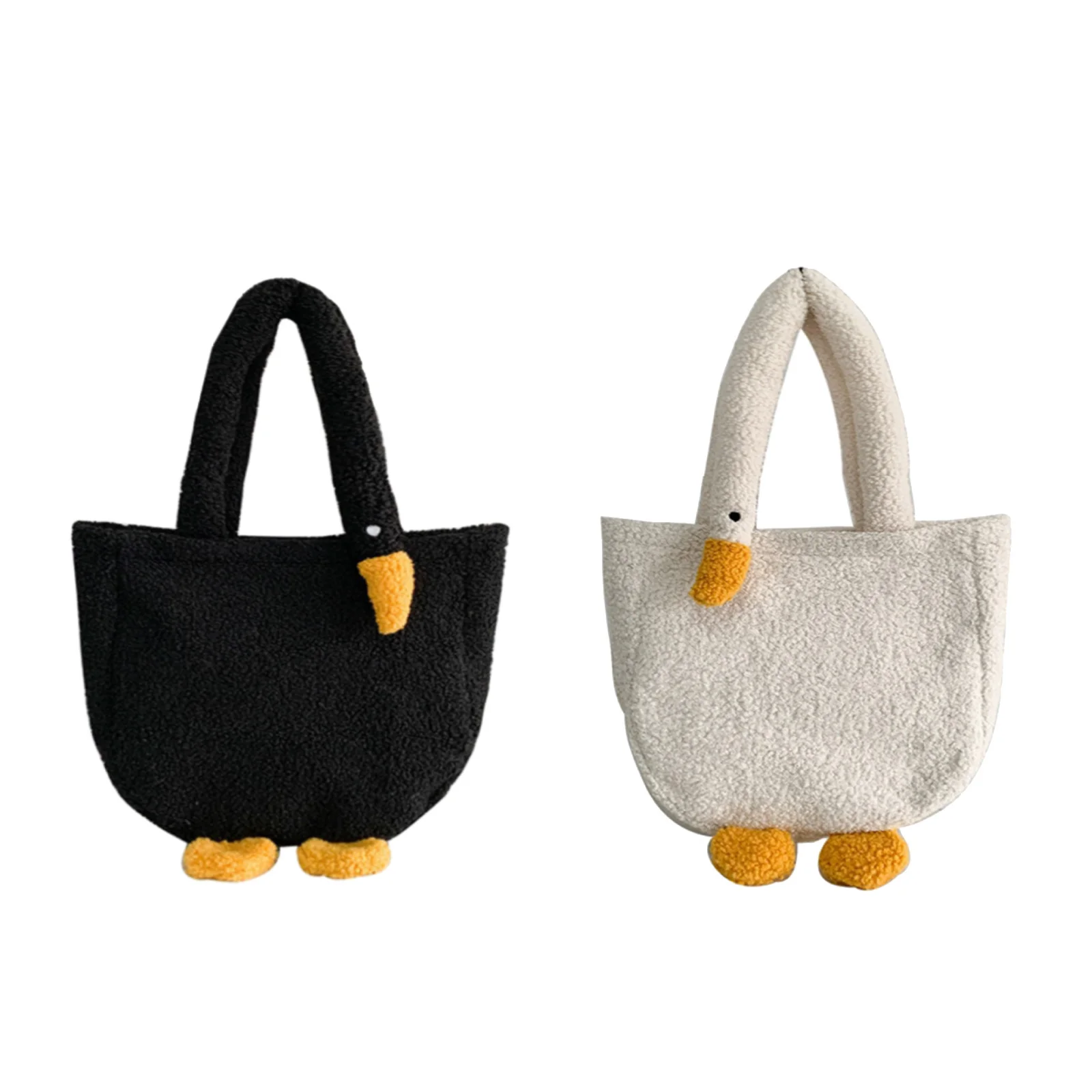 

Cute Plush Handbag Goose Bag Tote Gifts Soft Funny Large Capacity Portable Shoulder Bag for Daughter party Shopping Kids Gift