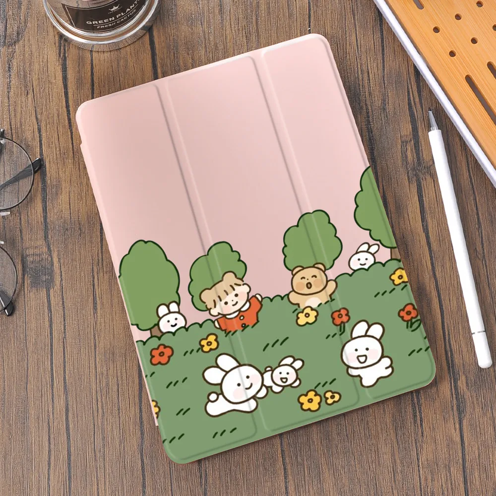 

Anime iPad Mini Case For iPad Air 5 4 9th Generation Cover With Pencil Holder Pro 11 12.9 2021 Mini 6 5 10.2 8th 7th 9.7 6th 5th
