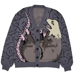 Кардиган с опоссумом