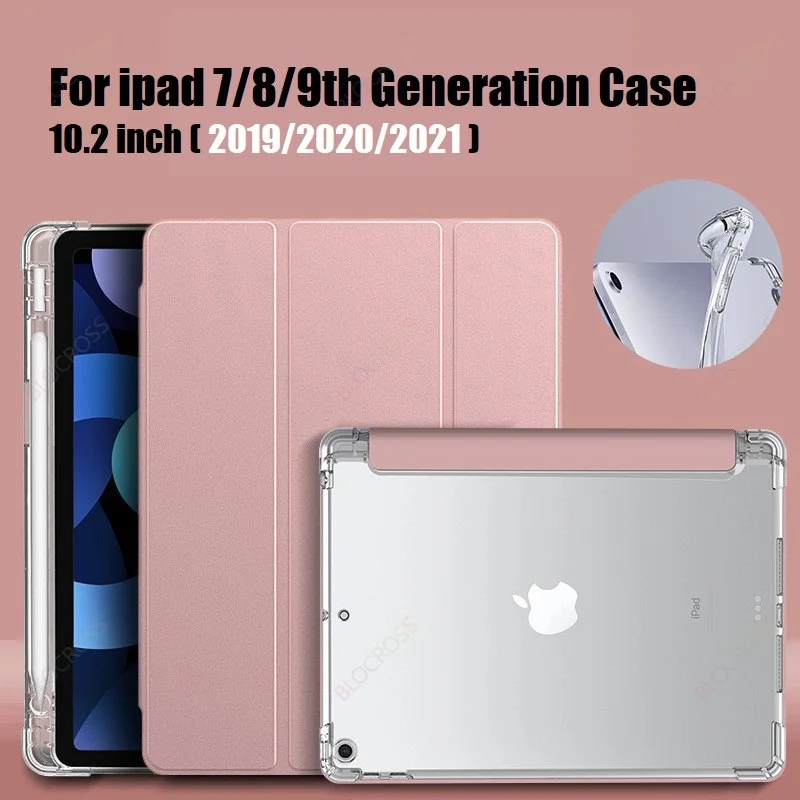 

Compatible with iPad 10.2 Inch 2021/2020 iPad 9th/8th Generation 2019 iPad 7th Generation with Pencil Holder Sleep/Wake up Cover