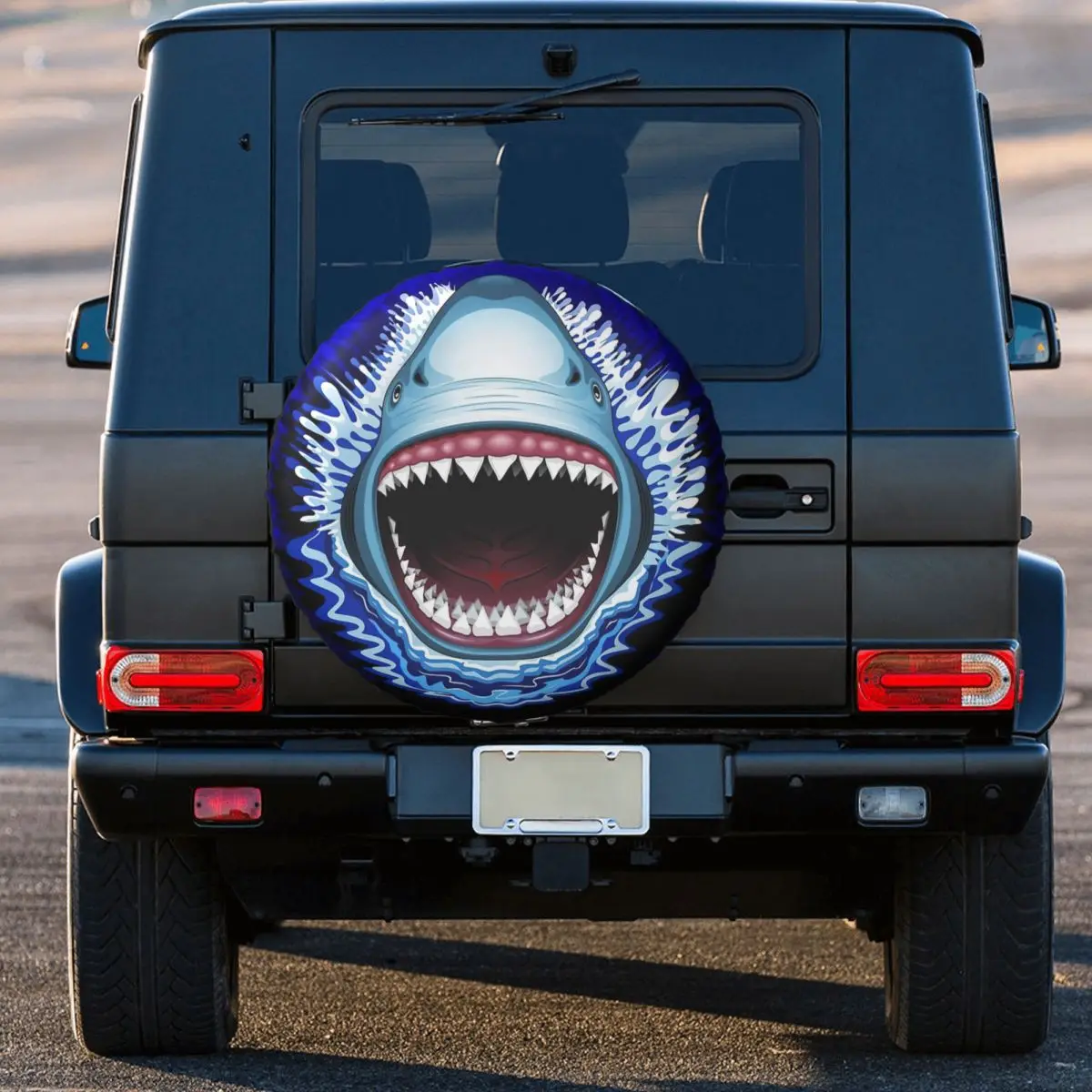 

Shark Jaws Attack Tire Cover Wheel Protectors Weatherproof Universal for Jeep Trailer RV SUV Truck Camper Travel Trailer